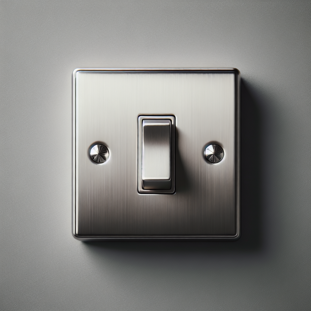 Modern chrome light switch